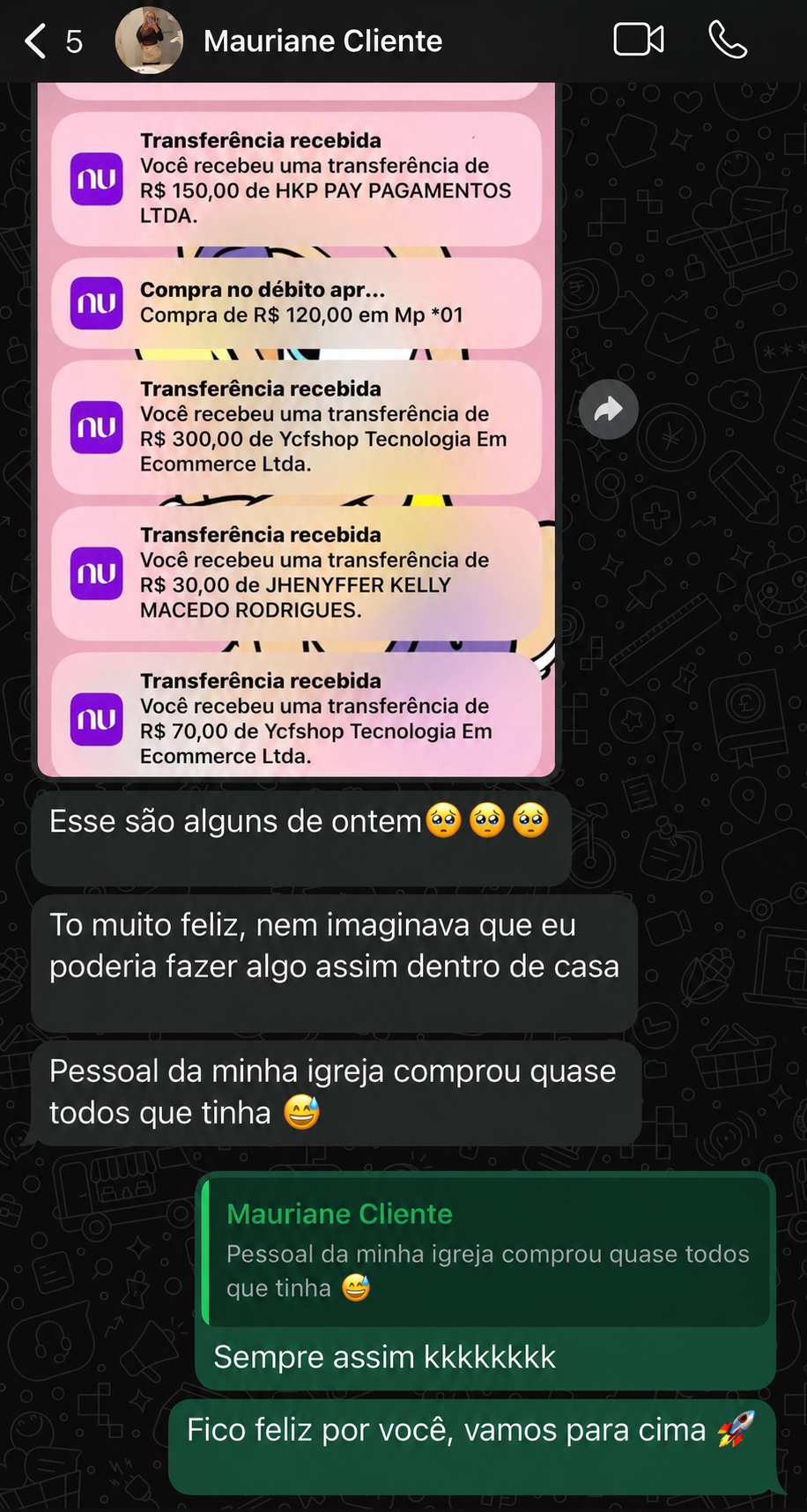 Depoimento real de aluna do Método X-Cake