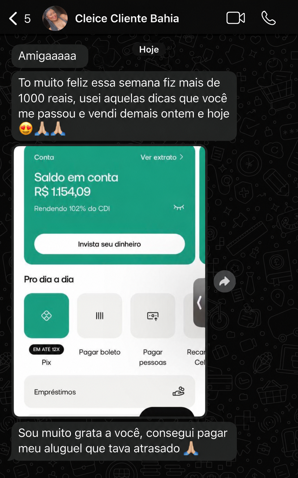 Depoimento real de aluna do Método X-Cake